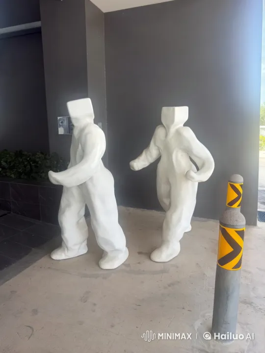 Animated Sculptures Perform Synchronized Martial Arts – AI Generated Video | Hailuo AI