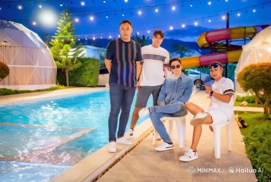 Vibrant Poolside Martial Arts Showdown – AI Generated Video | Hailuo AI