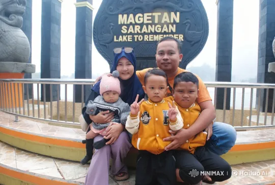 Family Kungfu Show at Magetan Sarangan Lake – AI Generated Video | Hailuo AI