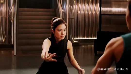 Young Woman Delivers Intense Kung Fu Battle in Modern Setting – AI Generated Video | Hailuo AI