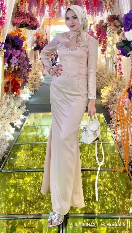 Elegant Woman in Pink Gown Performs Sensual Dance – AI Generated Video | Hailuo AI