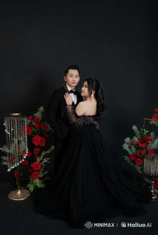Elegant Couple Showcases Chinese Martial Arts in Dramatic Display – AI Generated Video | Hailuo AI