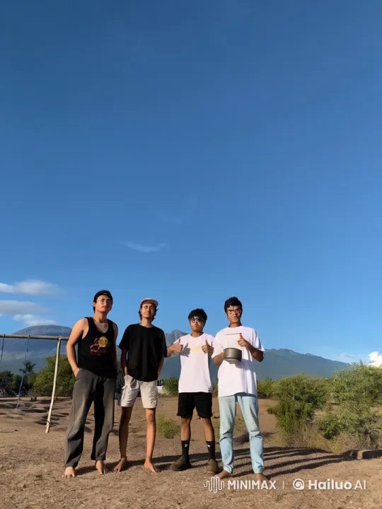 Friends Engage in a Dynamic 2vs2 Kungfu Battle in Nature – AI Generated Video | Hailuo AI