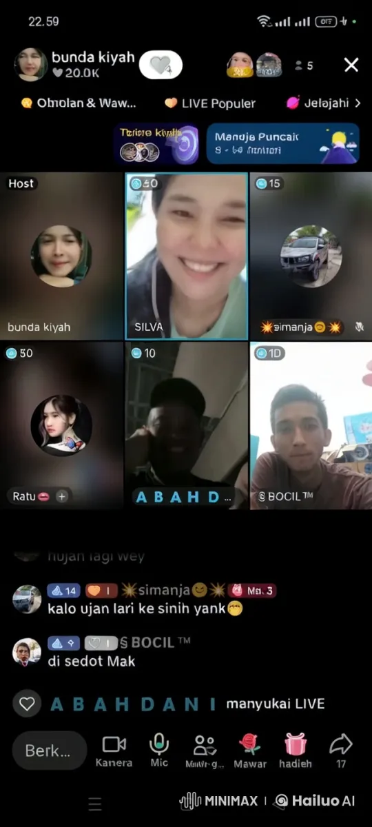 Interactive Livestream Session with Multiple Participants – AI Generated Video | Hailuo AI
