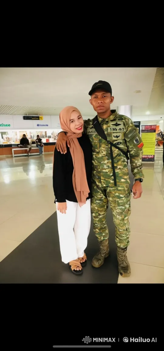 Military Man and Woman Perform Martial Arts in Airport Terminal – AI Generated Video | Hailuo AI