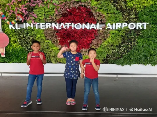 Children Display Kungfu Skills at KL Airport – AI Generated Video | Hailuo AI