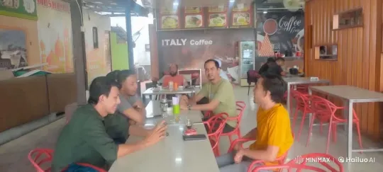 Group of Friends Enjoying Coffee Shop Camaraderie – AI Generated Video | Hailuo AI