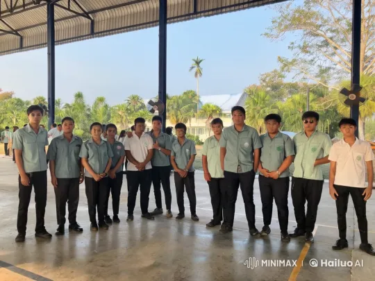 Students Display Martial Arts Skills in Tropical Setting – AI Generated Video | Hailuo AI