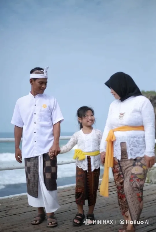 Family Performs Kung Fu in Traditional Attire by the Sea – AI Generated Video | Hailuo AI