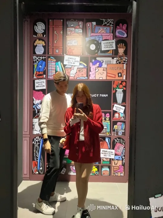 Colorful Couple Engages in Playful Kungfu Duel – AI Generated Video | Hailuo AI