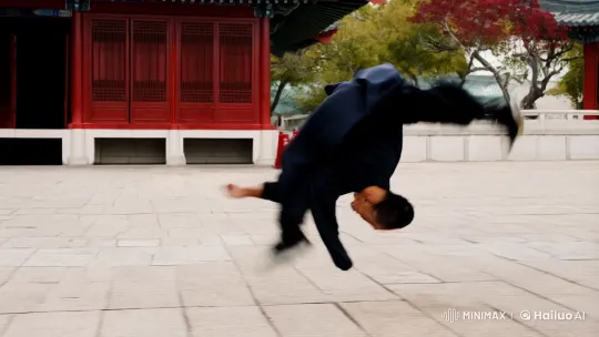 Dynamic Kungfu Performance Showcases Grace and Power – AI Generated Video | Hailuo AI