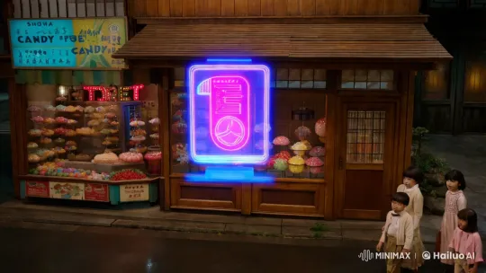 Retro Charm Meets Cyberpunk in Futuristic Film Scene – AI Generated Video | Hailuo AI