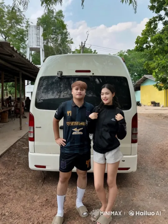 Young Couple Practicing Martial Arts in Rural Setting – AI Generated Video | Hailuo AI