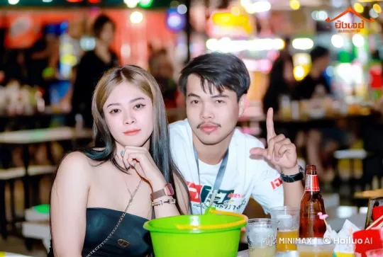 Young Couple Performs Impressive Kungfu in Festive Outdoor Setting – AI Generated Video | Hailuo AI