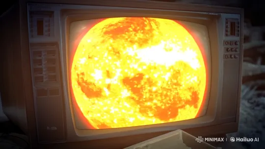 Low-Fi Cosmic Horror: Glitching Sun & Algorithmic Chaos – AI Generated Video | Hailuo AI