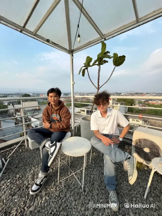 Rooftop Kungfu Fight: Cityscape Background – AI Generated Video | Hailuo AI