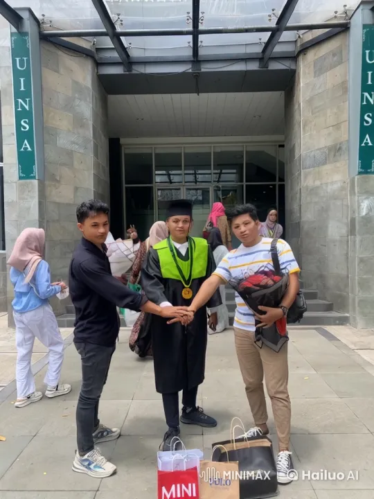 Kungfu Display at UINSA Entrance Celebrates Graduation – AI Generated Video | Hailuo AI