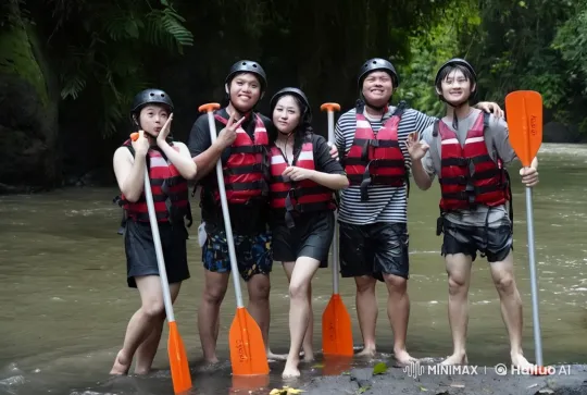 Adventurers Perform Kungfu in Tropical Forest Setting – AI Generated Video | Hailuo AI