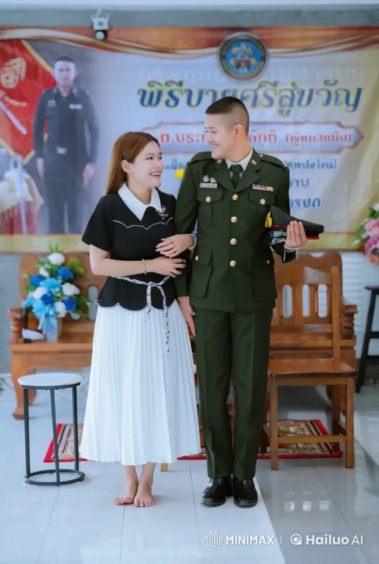 Military Officers' Martial Arts Performance at Ceremony – AI Generated Video | Hailuo AI
