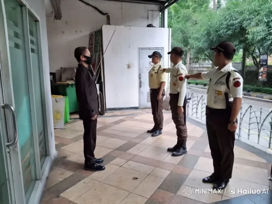 Martial Arts Display by Uniformed Guards and Ninja – AI Generated Video | Hailuo AI