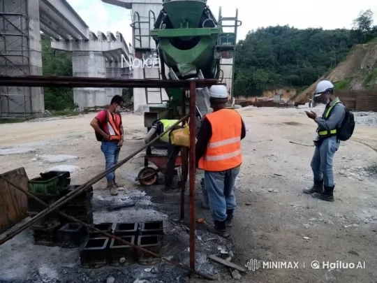 Construction Site Brawl Amid Industrial Setting – AI Generated Video | Hailuo AI