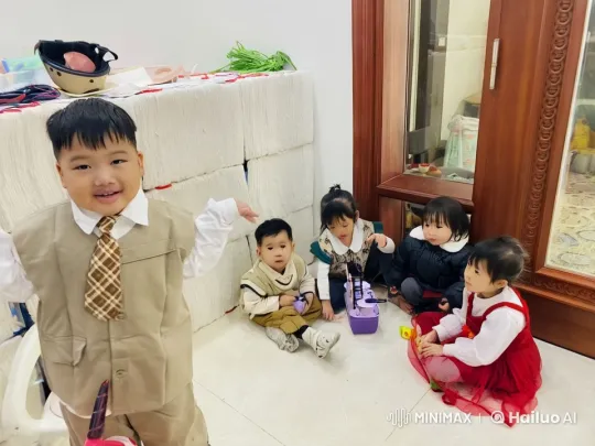 Children's Playful Tea Party in Cozy Indoor Setting – AI Generated Video | Hailuo AI