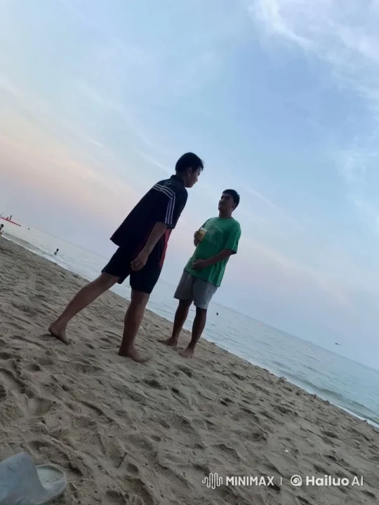 Martial Arts Showdown on a Serene Beach – AI Generated Video | Hailuo AI