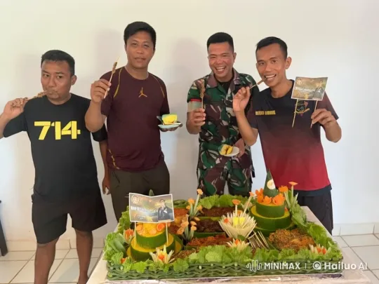 Indonesian Feast Meets Chinese Martial Arts Display – AI Generated Video | Hailuo AI