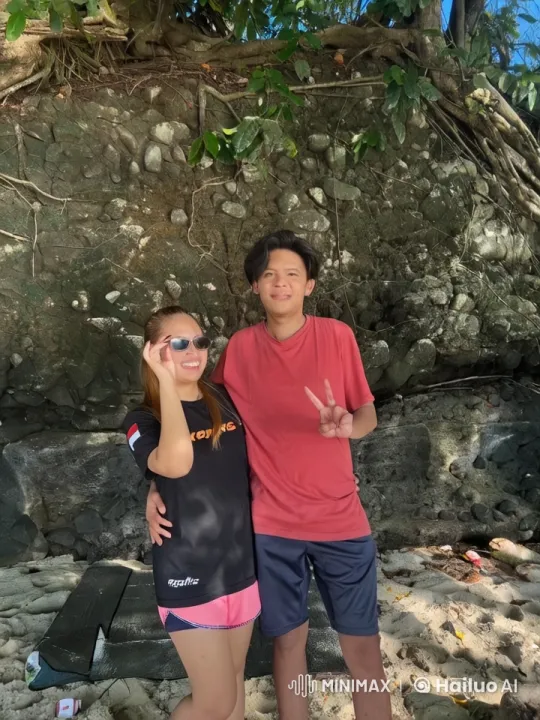 Young Couple Practicing Kungfu on a Beach – AI Generated Video | Hailuo AI