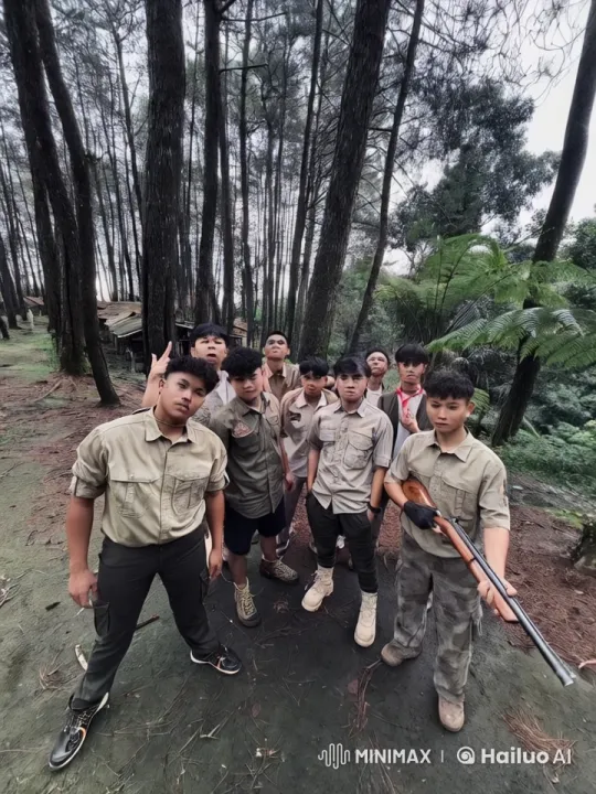 Military-Style Kung Fu Fight in Forest Setting – AI Generated Video | Hailuo AI