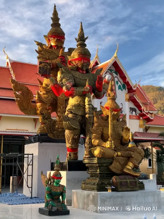 Epic Kung Fu Showdown in Ornate Temple Setting – AI Generated Video | Hailuo AI