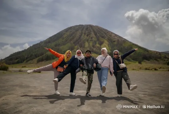 Friends Practicing Kungfu on Scenic Hillside – AI Generated Video | Hailuo AI