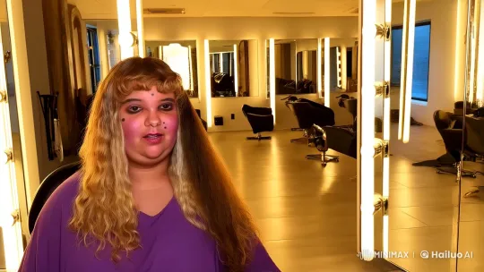 Transformation: Woman's Styling Journey at a Modern Salon – AI Generated Video | Hailuo AI