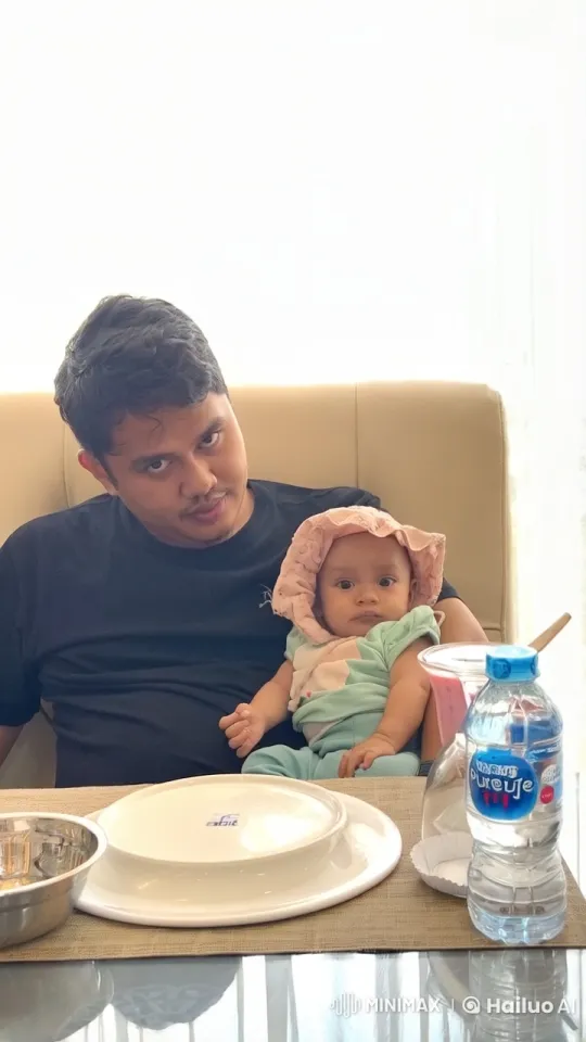 Man and Baby's Playful Karate Moment – AI Generated Video | Hailuo AI