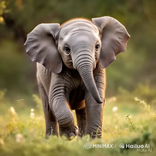 Baby Elephant and Dog Form Unlikely, Adorable Friendship – AI Generated Video | Hailuo AI