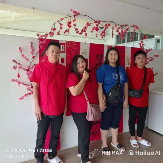 Family Celebrates Special Occasion in Festive Attire – AI Generated Video | Hailuo AI