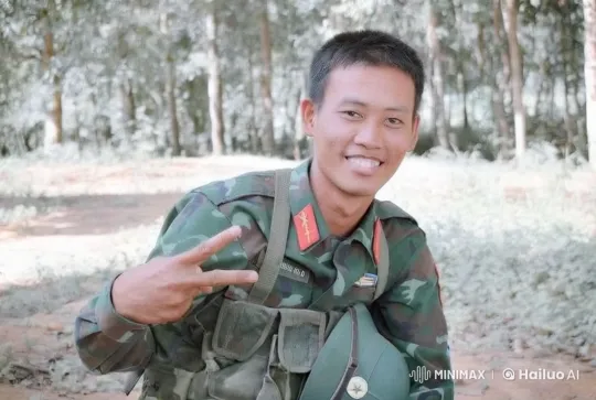 Camouflaged Soldier in Peaceful Forest Kungfu Stances – AI Generated Video | Hailuo AI