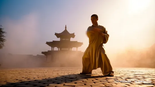 Dawn Training: Kung Fu Master's Graceful Display – AI Generated Video | Hailuo AI