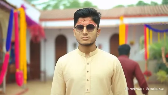 Young Man Commands Attention at Cultural Celebration – AI Generated Video | Hailuo AI