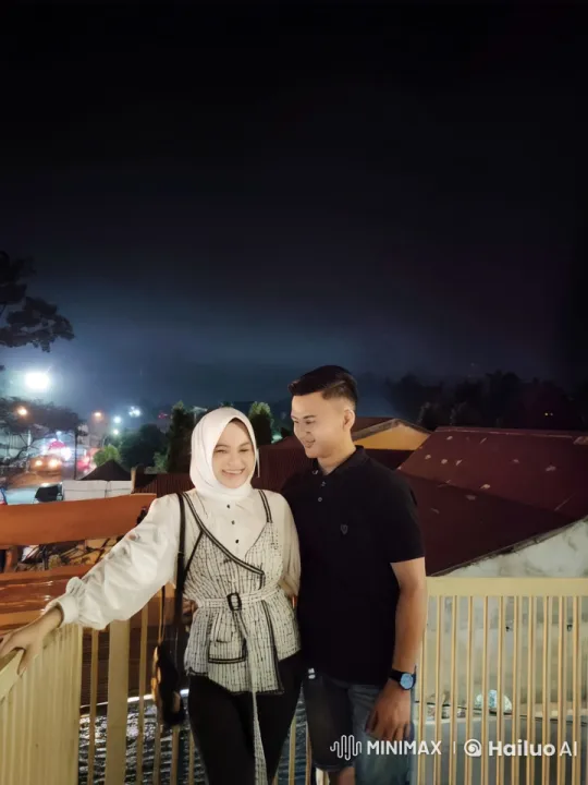 Young Couple Performs Martial Arts on Balcony at Night – AI Generated Video | Hailuo AI