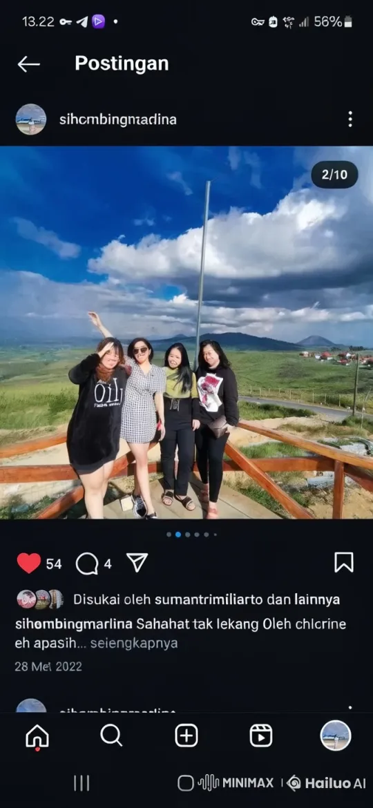 Friends Enjoying Nature's Beauty on a Wooden Platform – AI Generated Video | Hailuo AI