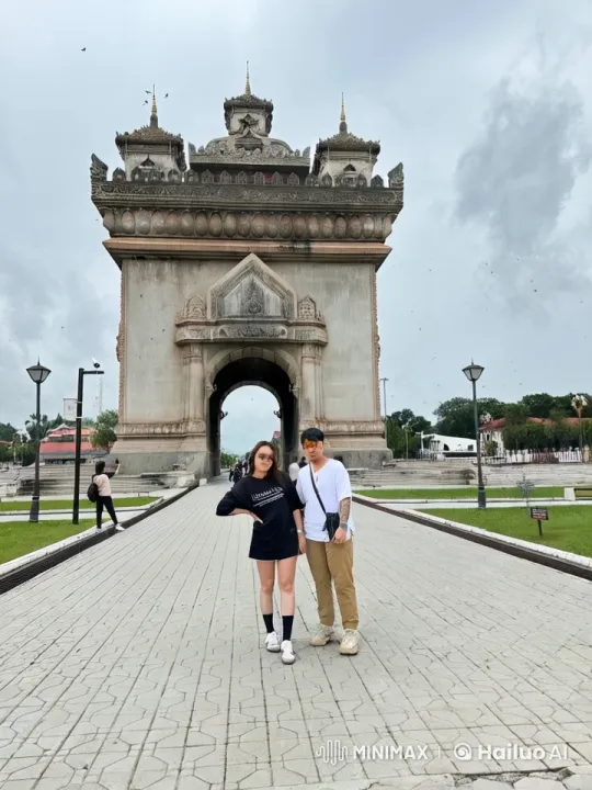 Martial Arts Duel at Patuxai Monument – AI Generated Video | Hailuo AI