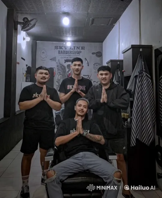 Skyline BarberShop: Kung Fu Masters in the Barbershop – AI Generated Video | Hailuo AI