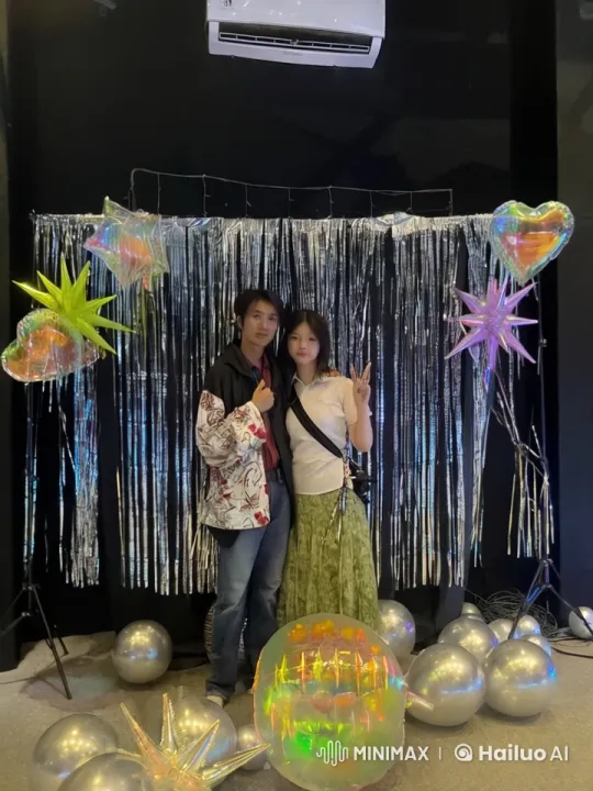 Martial Arts Display with Sparkling Balloon Decor – AI Generated Video | Hailuo AI