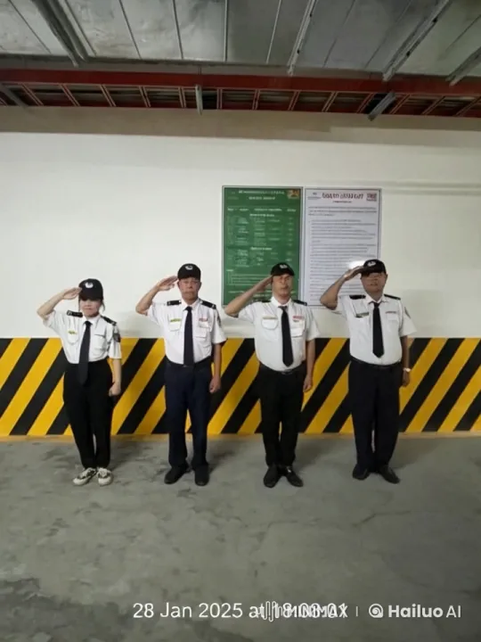 Security Guards Perform Synchronized Martial Arts Display – AI Generated Video | Hailuo AI