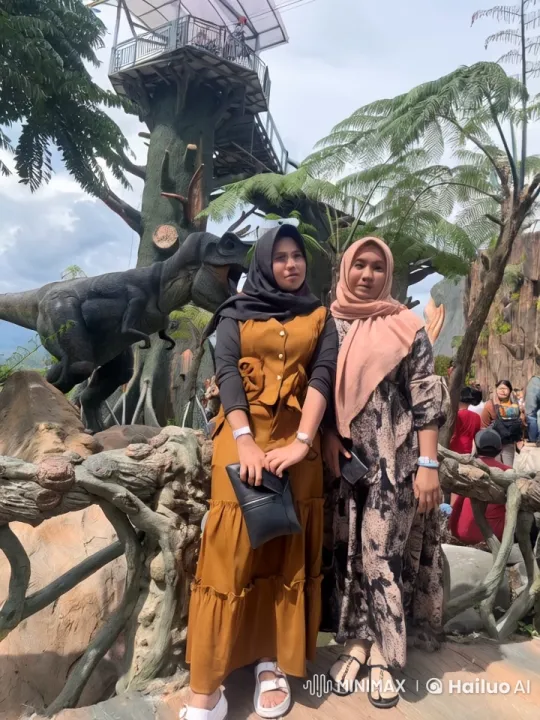 Elegant Women Display Impressive Kung Fu in Theme Park – AI Generated Video | Hailuo AI