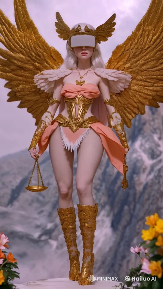 Animated Flight of the Majestic Angel in Live2D – AI Generated Video | Hailuo AI