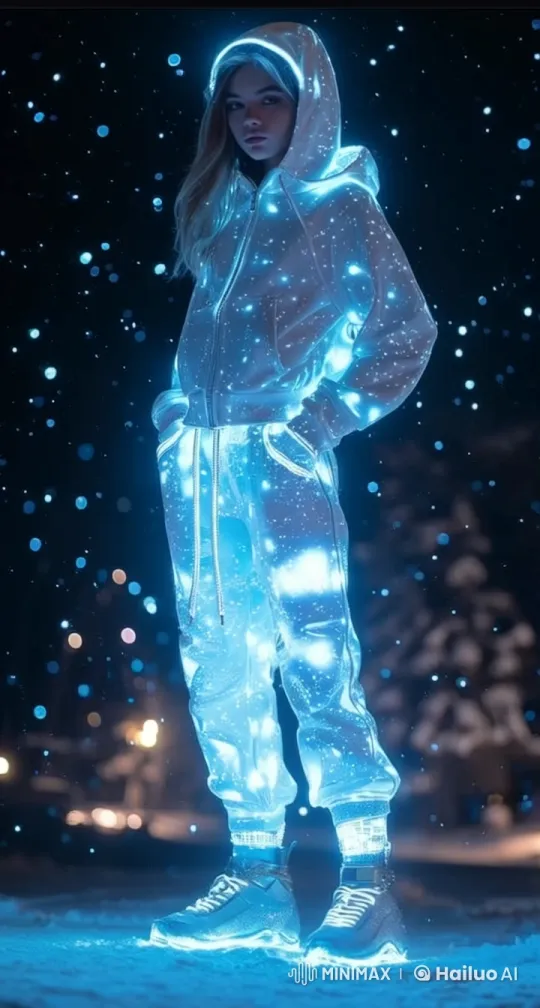 Ultra-High Definition Live2D Video: Cinematic Christmas Tracksuit Showcase – AI Generated Video | Hailuo AI