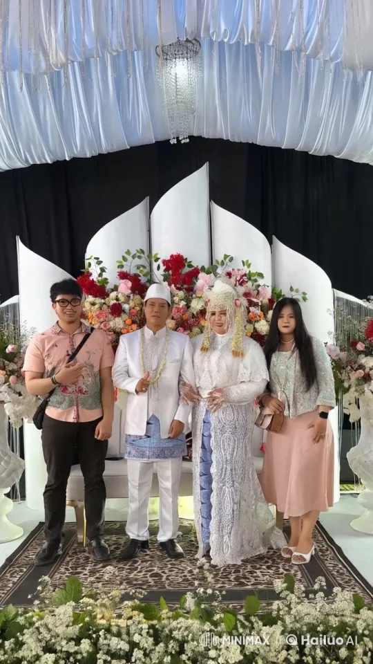 Traditional Wedding Kung Fu Performance with Floral Backdrop – AI Generated Video | Hailuo AI