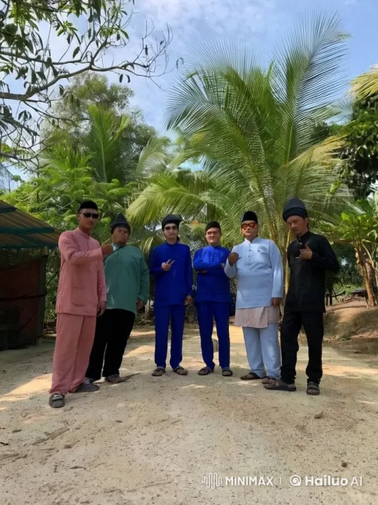 Tropical Setting Kungfu Performance by Six Practitioners – AI Generated Video | Hailuo AI
